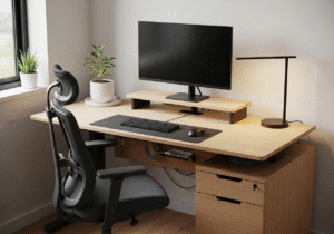 Ergonomia domowego biura: Jak zaprojektować komfortowe stanowisko pracy na 1,5 metra kwadratowego?