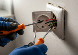 Wypadające gniazdko elektryczne – jak bezpiecznie zamontować je z powrotem w ścianie?